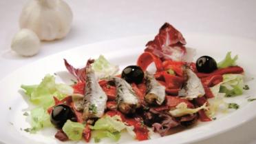 Sardinas pescadeRías con ensalada tibia