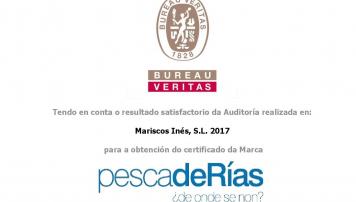 Mariscos Inés, novo axente certificado