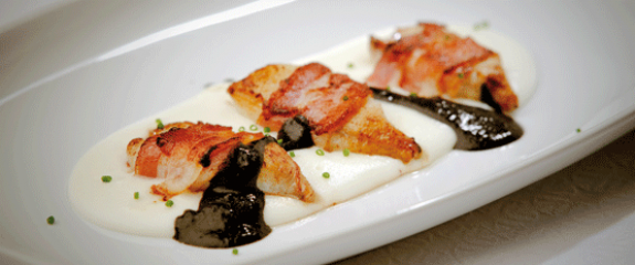 Ataditos de choco pescadeRías con crema de patata